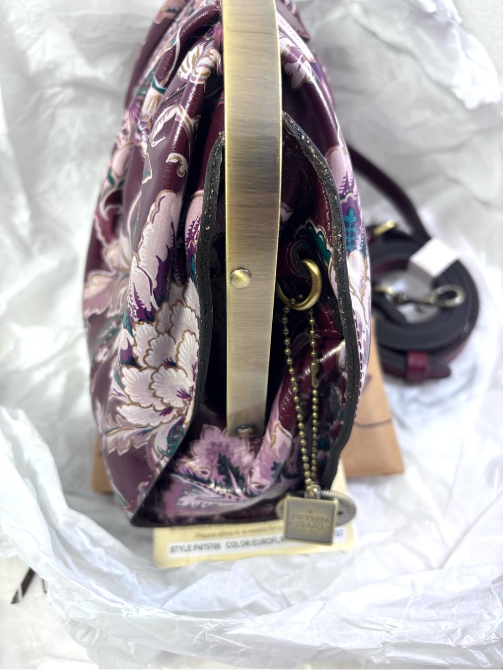 Patricia Nash Verbania Sm Leather Frame C/B. EuroFlrtps. - Picture 5 of 15